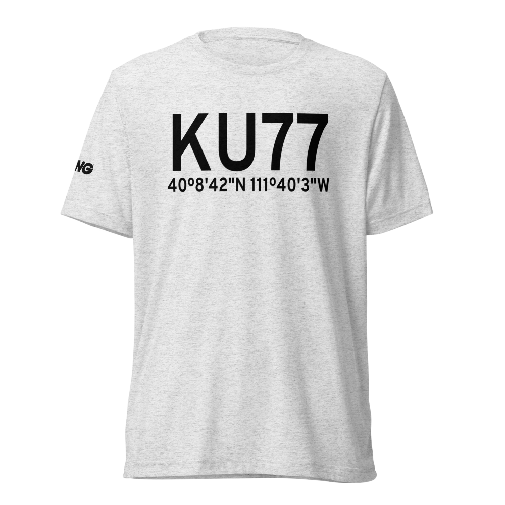 Spanish Fork-Springville-Woodhouse Field Airport (KU77) ICAO Tri-blend T-Shirt 