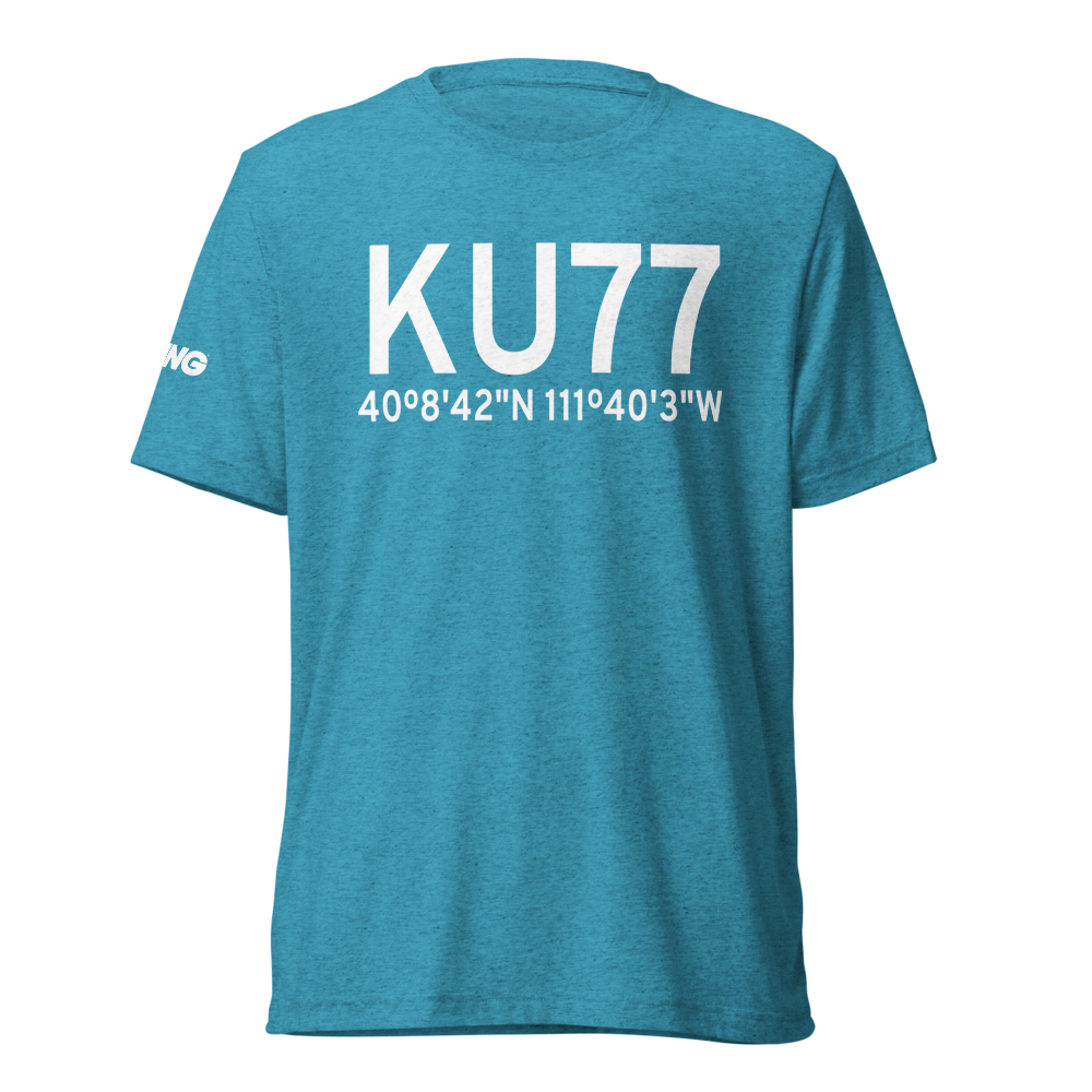 Spanish Fork-Springville-Woodhouse Field Airport (KU77) ICAO Tri-blend T-Shirt 
