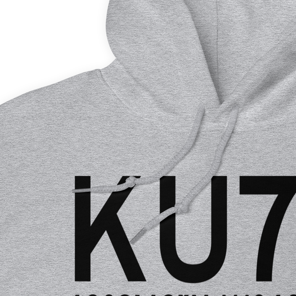 Spanish Fork-Springville-Woodhouse Field Airport (KU77) ICAO Hoodie Sweatshirt 