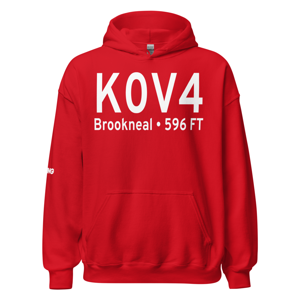 Brookneal/Campbell County Airport (K0V4) ICAO Hoodie Sweatshirt 