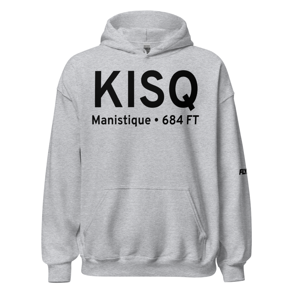 Schoolcraft County Airport (KISQ) ICAO Hoodie Sweatshirt 