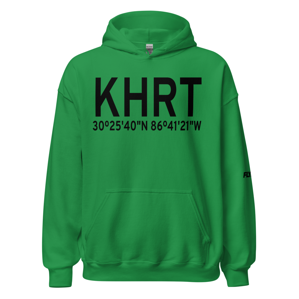 Hurlburt Field (KHRT) ICAO Hoodie Sweatshirt 