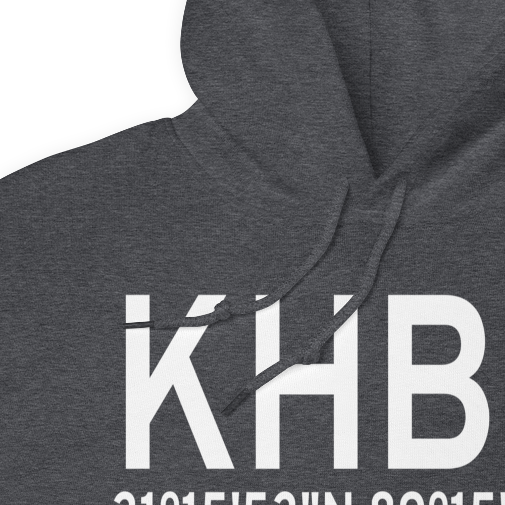 Hattiesburg Bobby L Chain Municipal Airport (KHBG) ICAO Hoodie Sweatshirt 