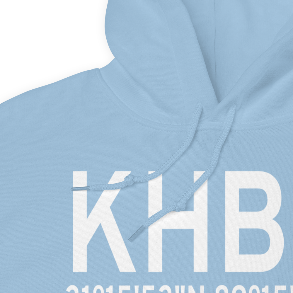 Hattiesburg Bobby L Chain Municipal Airport (KHBG) ICAO Hoodie Sweatshirt 