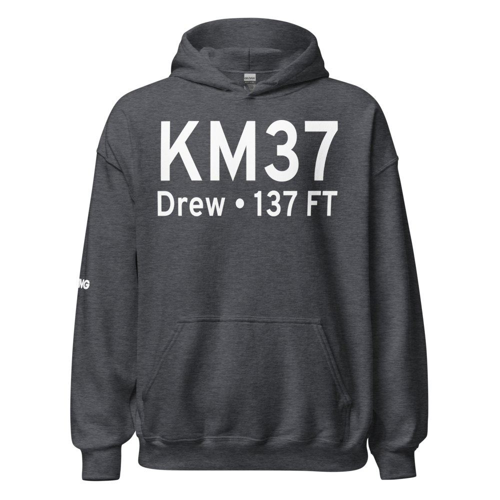 Ruleville Drew Airport (KM37) ICAO Hoodie Sweatshirt 