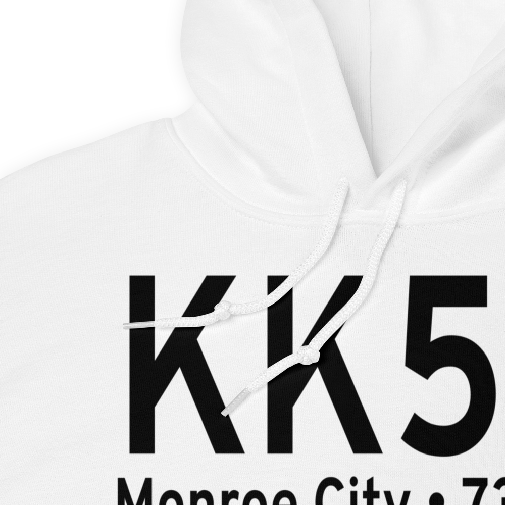 Cpt Ben Smith Airfield - Monroe City Airport (KK52) ICAO Hoodie Sweatshirt 