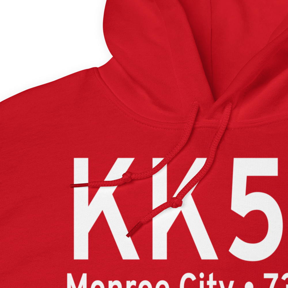 Cpt Ben Smith Airfield - Monroe City Airport (KK52) ICAO Hoodie Sweatshirt 