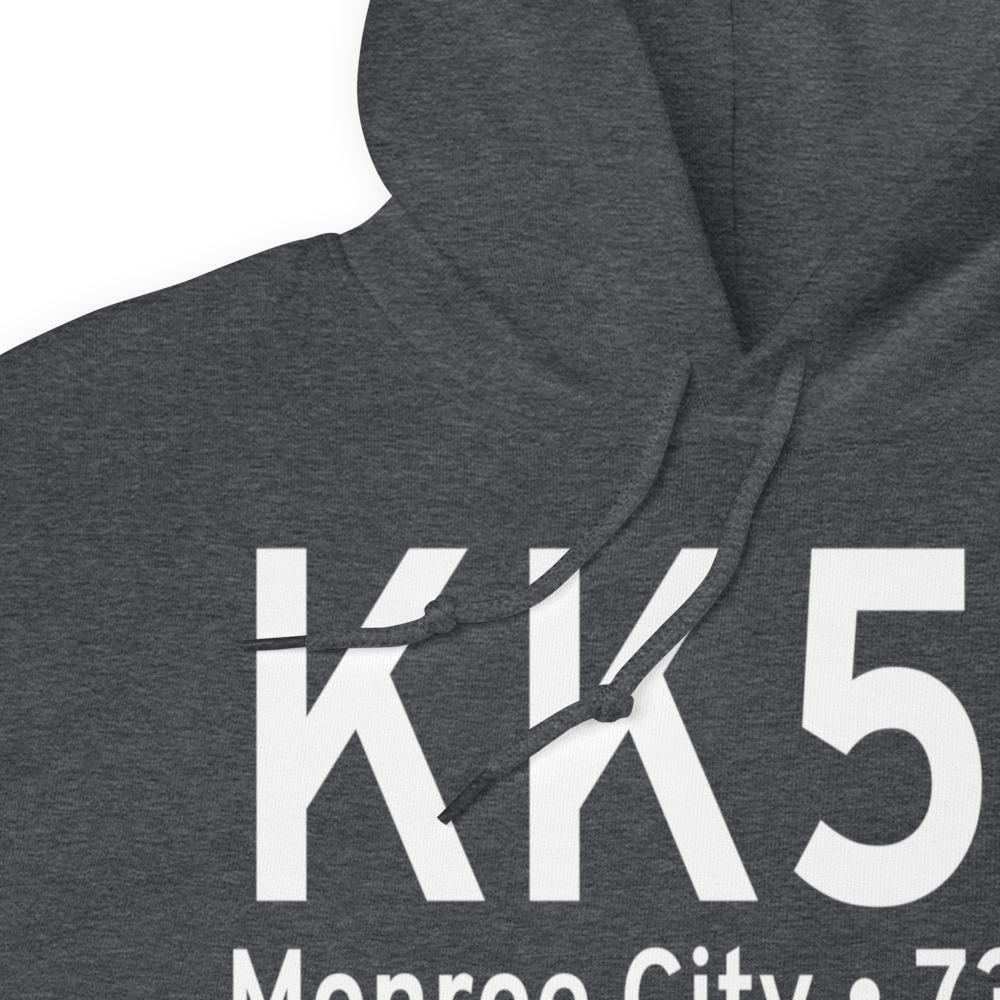 Cpt Ben Smith Airfield - Monroe City Airport (KK52) ICAO Hoodie Sweatshirt 