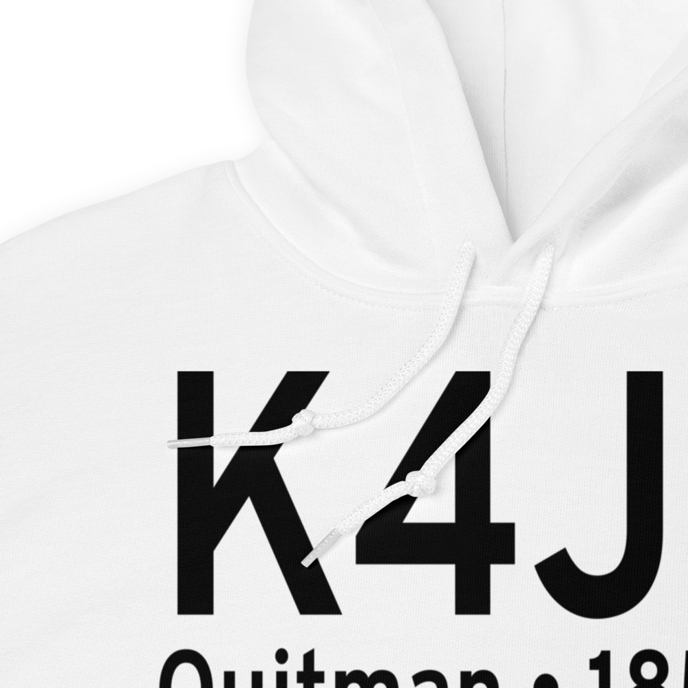 Quitman Brooks County Airport (K4J5) ICAO Hoodie Sweatshirt 