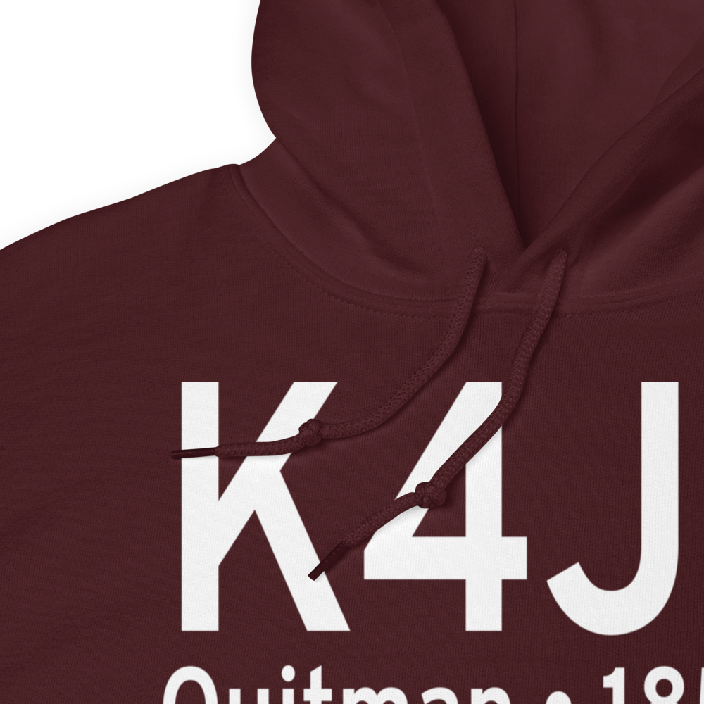 Quitman Brooks County Airport (K4J5) ICAO Hoodie Sweatshirt 