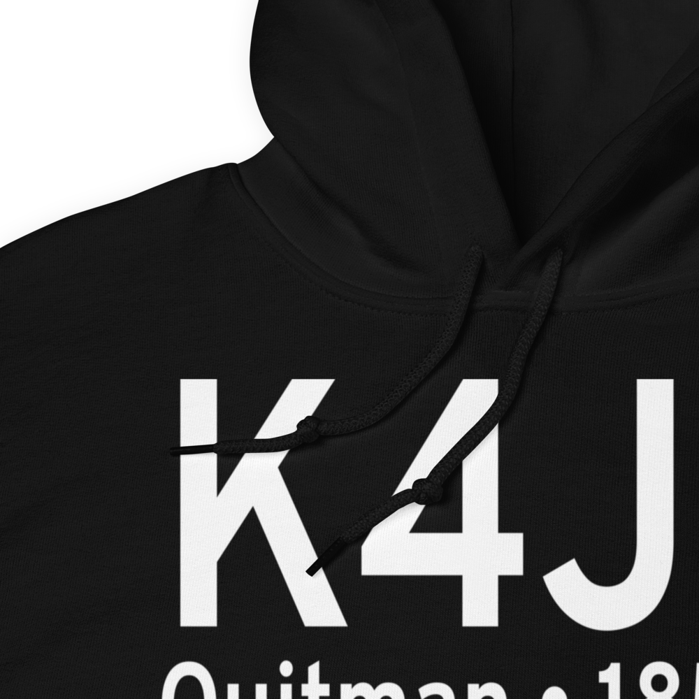 Quitman Brooks County Airport (K4J5) ICAO Hoodie Sweatshirt 