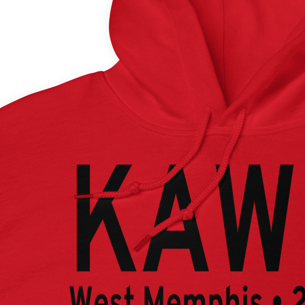 West Memphis Municipal Airport (KAWM) ICAO Hoodie Sweatshirt 