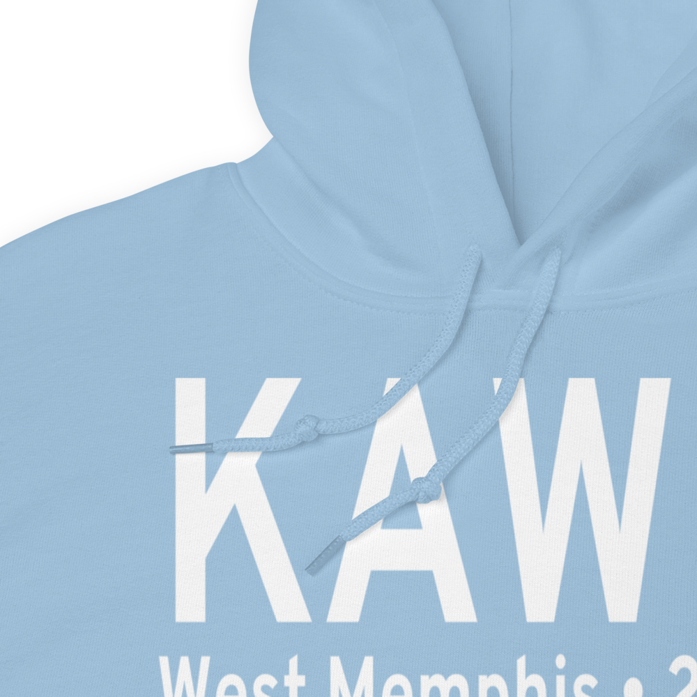 West Memphis Municipal Airport (KAWM) ICAO Hoodie Sweatshirt 
