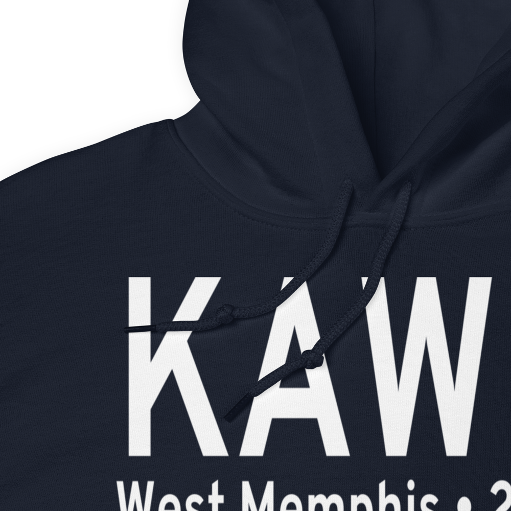 West Memphis Municipal Airport (KAWM) ICAO Hoodie Sweatshirt 