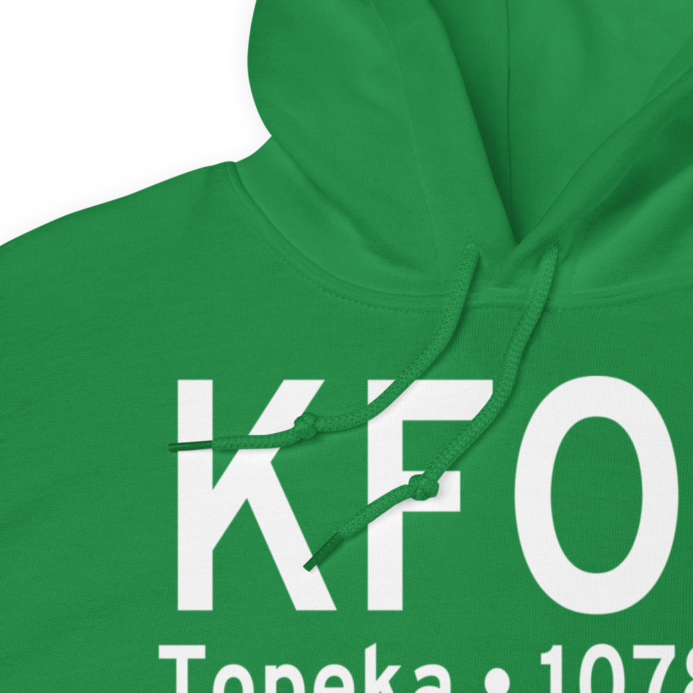 Topeka Regional Airport - Forbes Field (KFOE) ICAO Hoodie Sweatshirt 