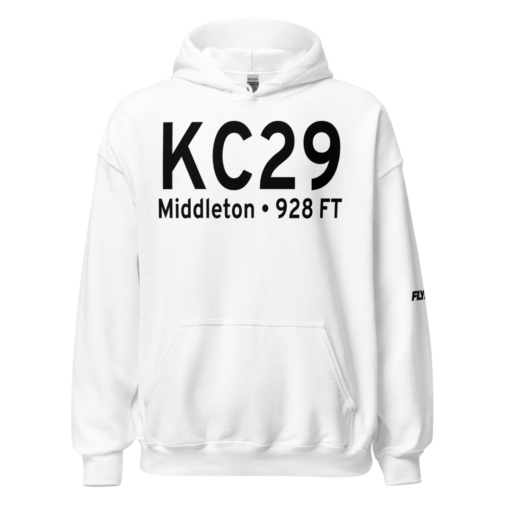 Middleton Municipal Morey Field (KC29) ICAO Hoodie Sweatshirt 