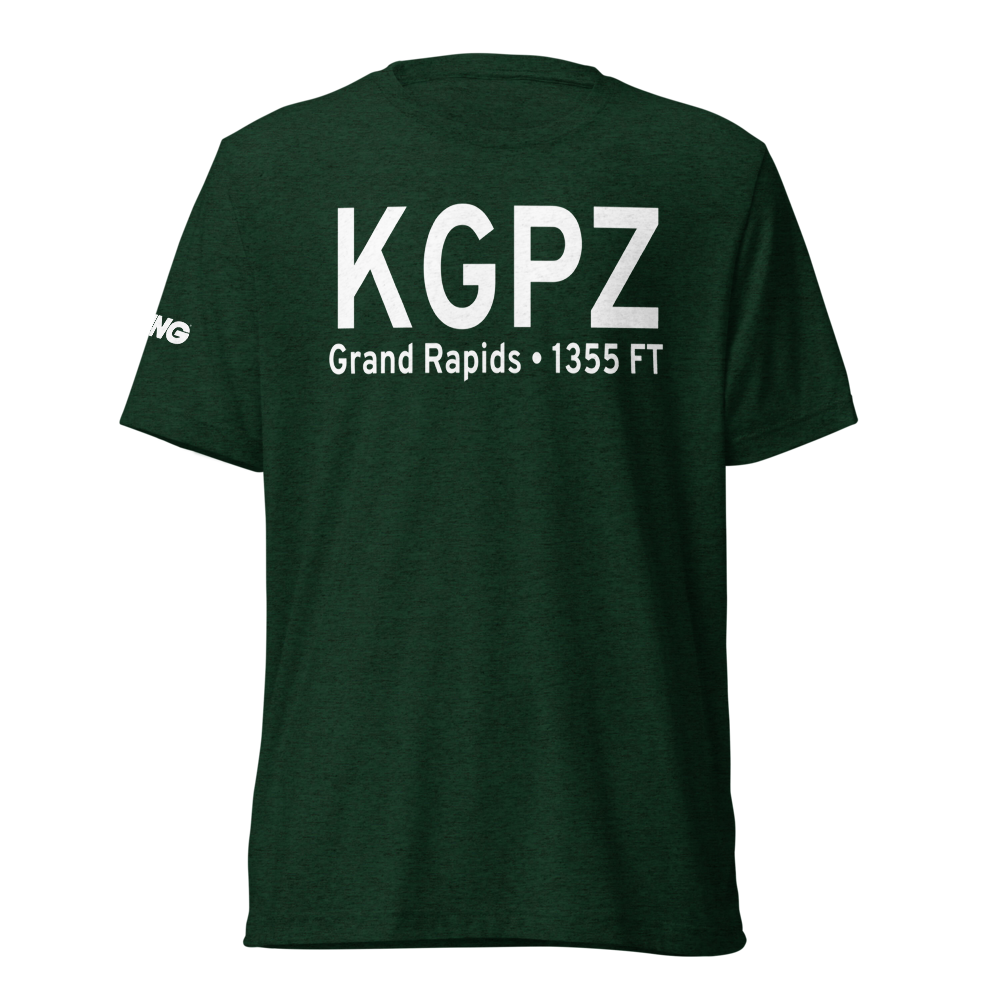 Grand Rapids Itasca Co-Gordon Newstrom field (KGPZ) ICAO Tri-blend T-Shirt 