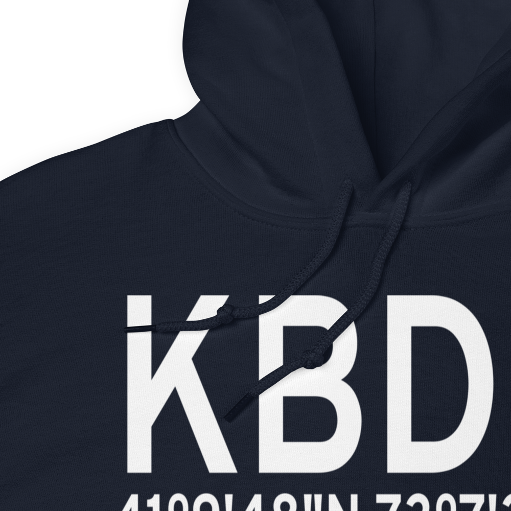 Igor I Sikorsky Memorial Airport (KBDR) ICAO Hoodie Sweatshirt 