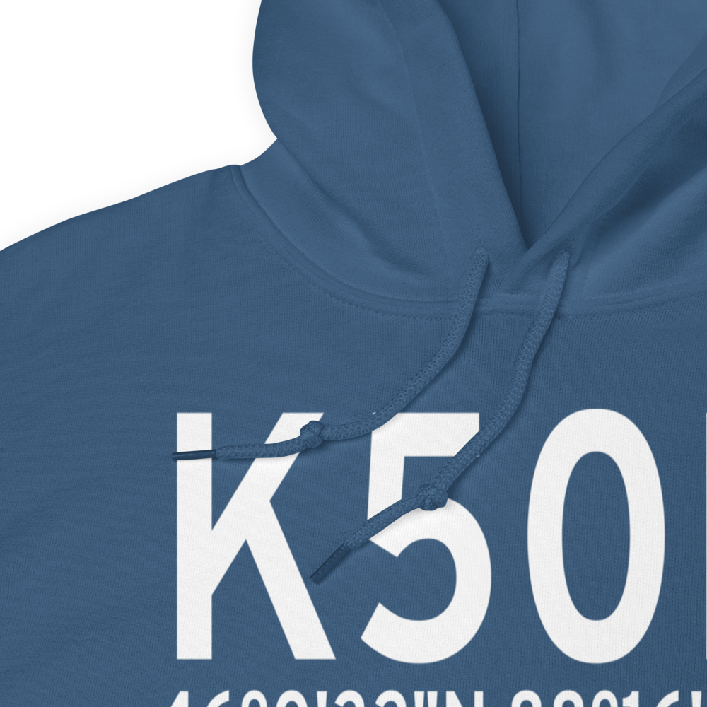 Iron County Airport (K50D) ICAO Hoodie Sweatshirt 