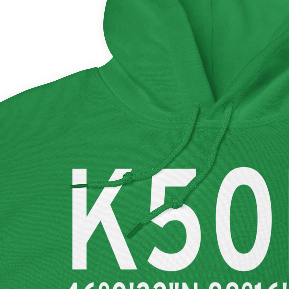 Iron County Airport (K50D) ICAO Hoodie Sweatshirt 