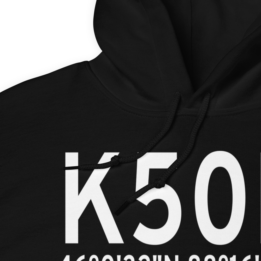 Iron County Airport (K50D) ICAO Hoodie Sweatshirt 