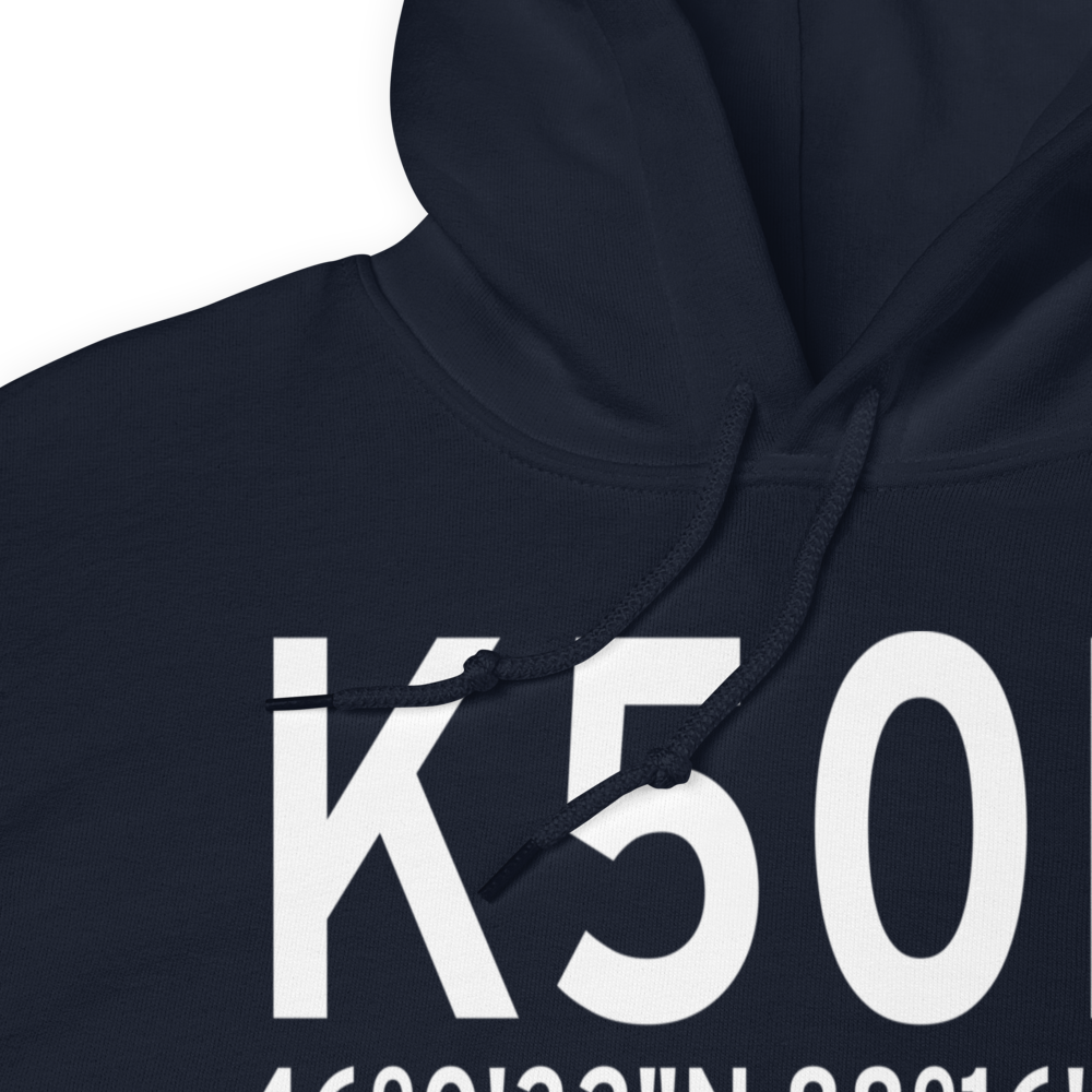 Iron County Airport (K50D) ICAO Hoodie Sweatshirt 