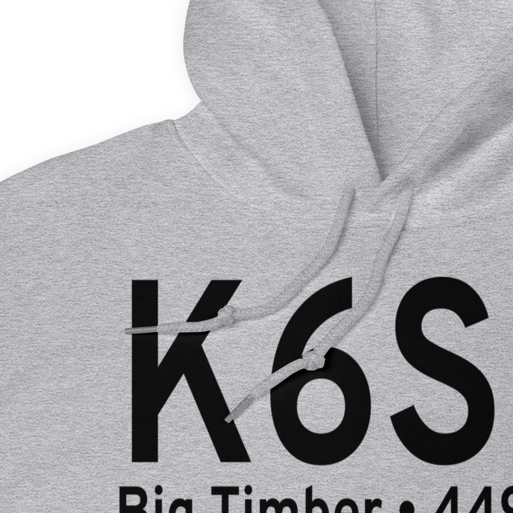 Big Timber Airport (K6S0) ICAO Hoodie Sweatshirt 
