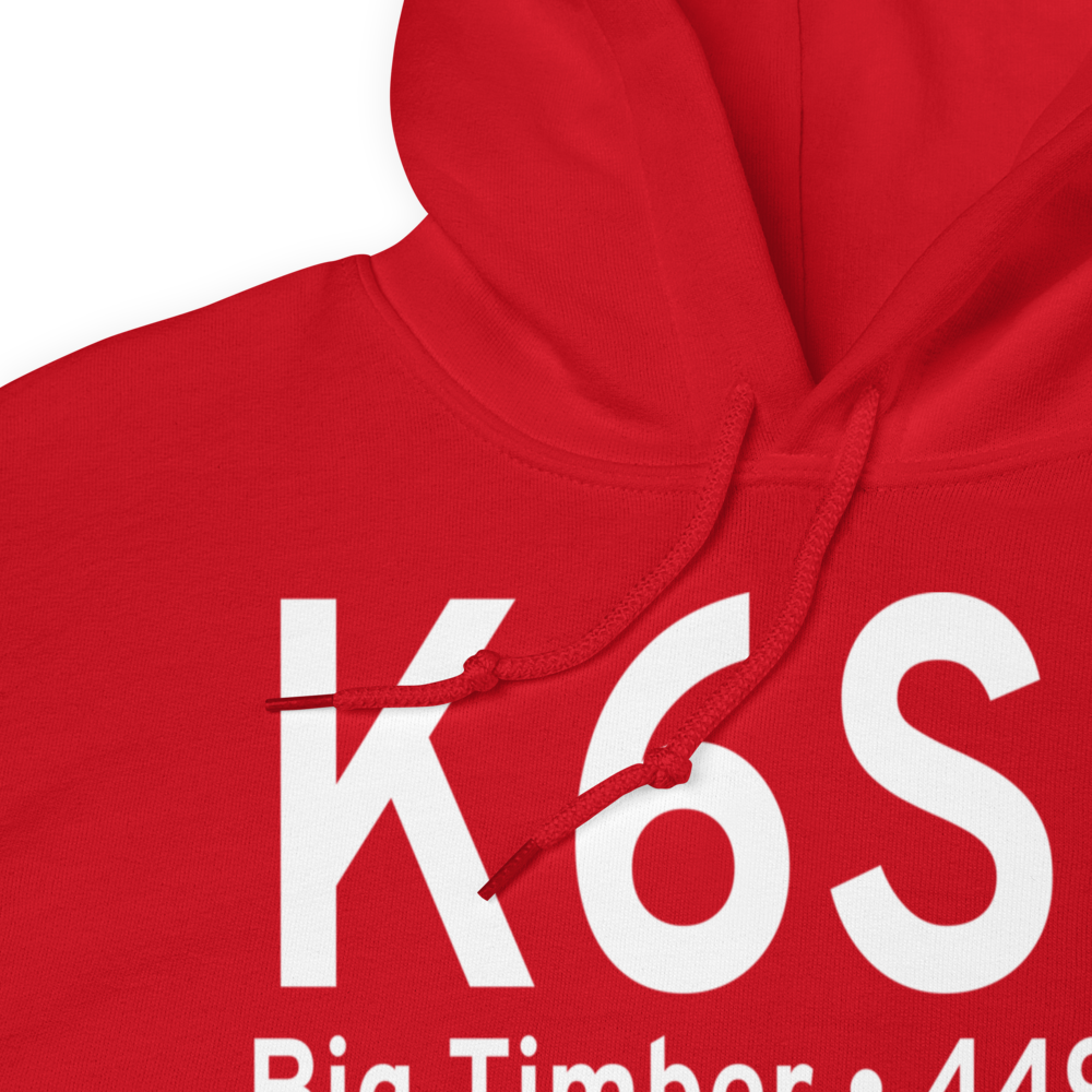 Big Timber Airport (K6S0) ICAO Hoodie Sweatshirt 