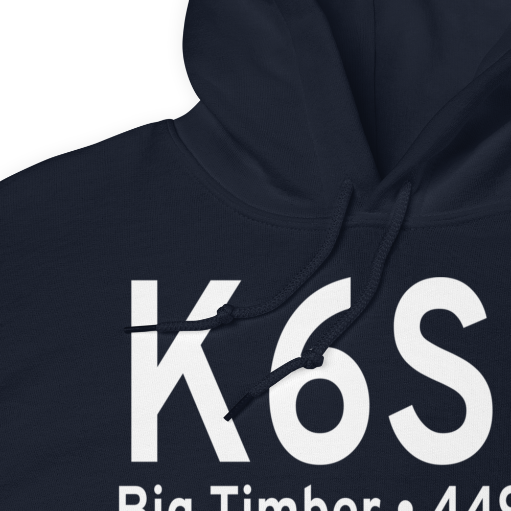 Big Timber Airport (K6S0) ICAO Hoodie Sweatshirt 