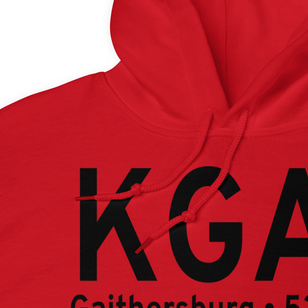 Montgomery County Airpark (KGAI) ICAO Hoodie Sweatshirt 