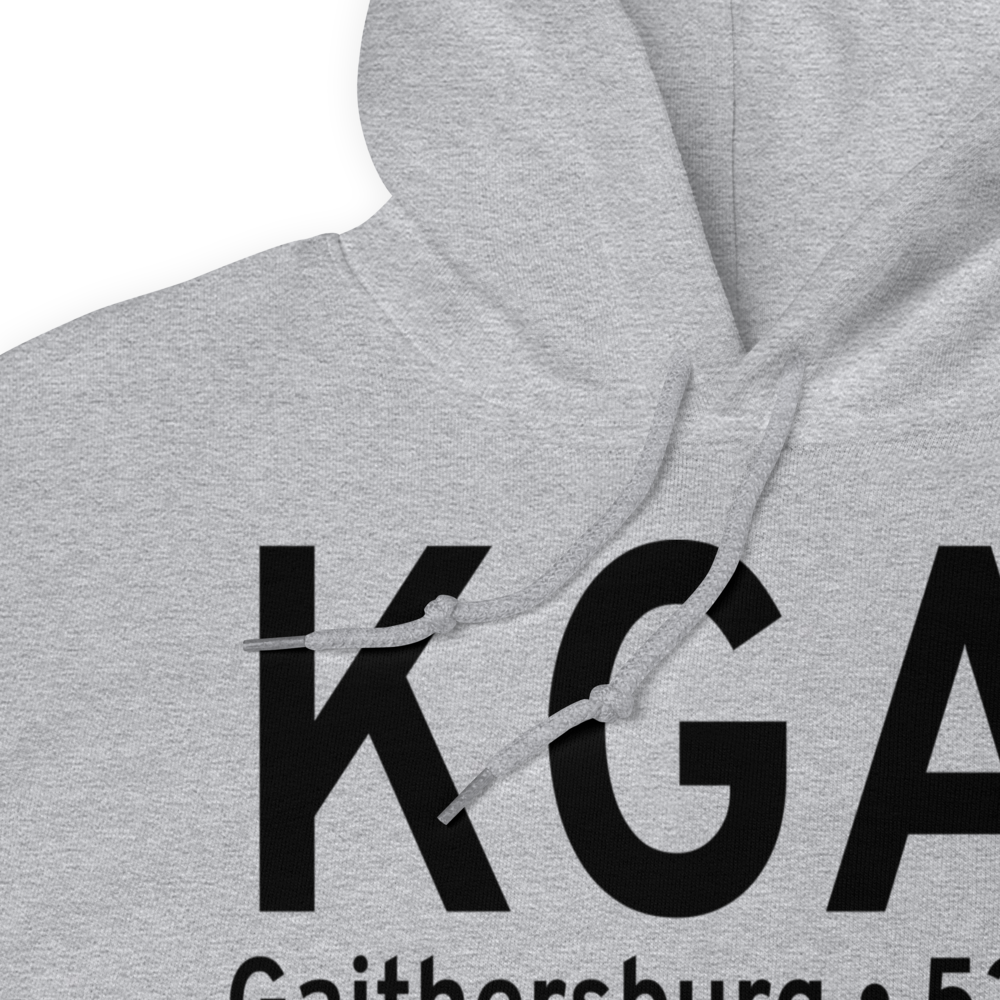 Montgomery County Airpark (KGAI) ICAO Hoodie Sweatshirt 