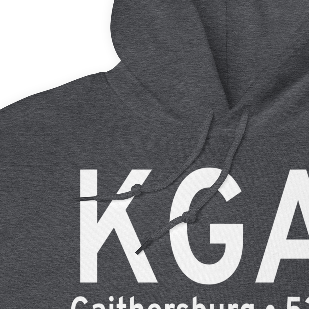 Montgomery County Airpark (KGAI) ICAO Hoodie Sweatshirt 