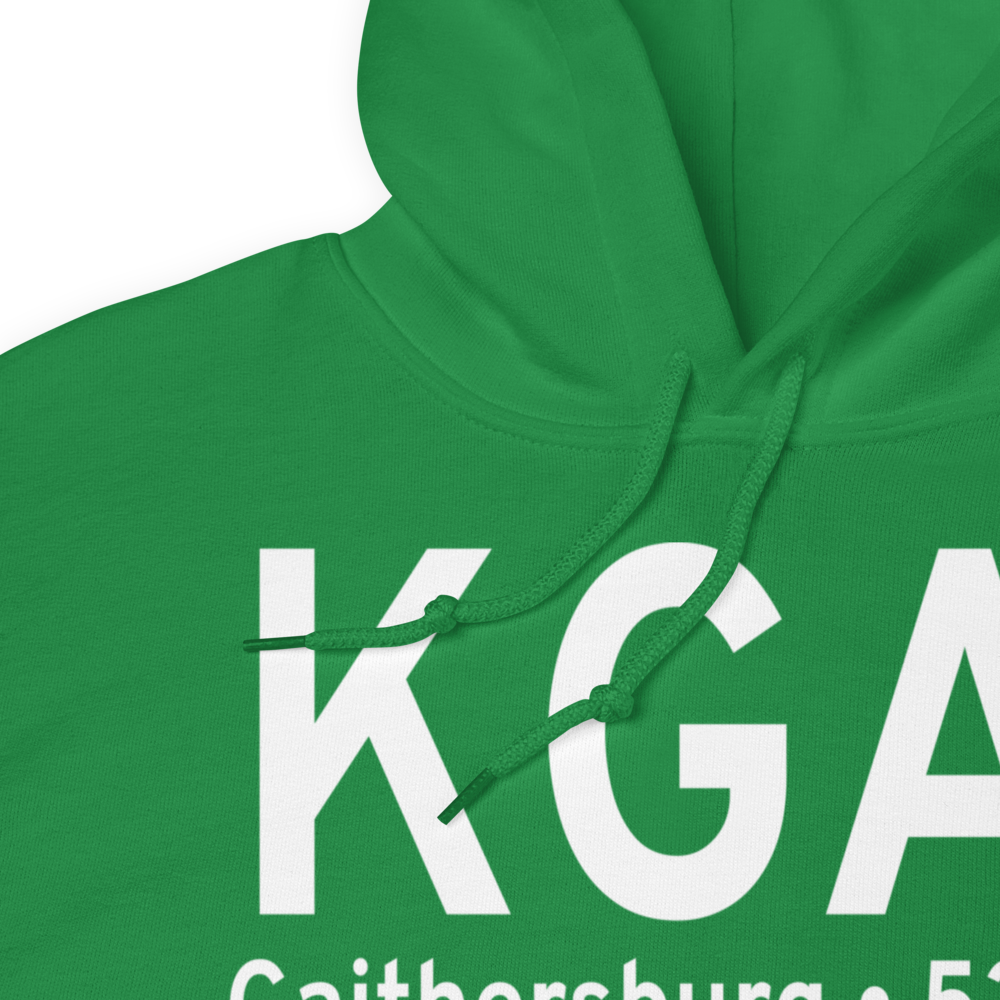 Montgomery County Airpark (KGAI) ICAO Hoodie Sweatshirt 