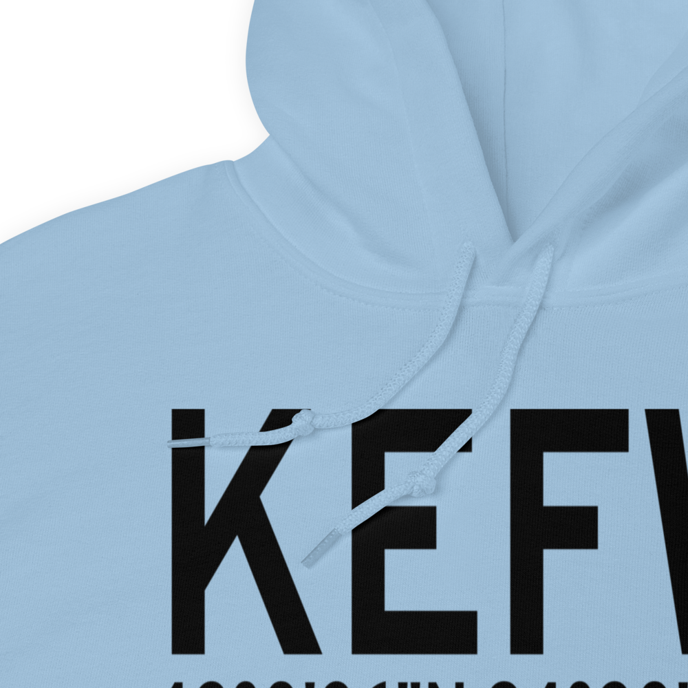 Jefferson Municipal Airport (KEFW) ICAO Hoodie Sweatshirt 