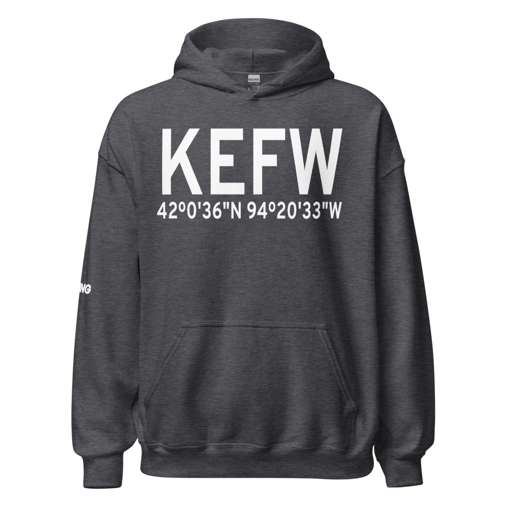 Jefferson Municipal Airport (KEFW) ICAO Hoodie Sweatshirt 