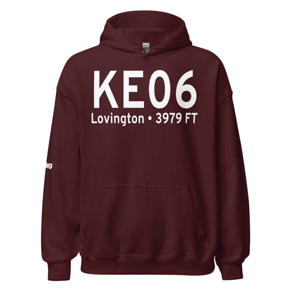 Lea County-Zip Franklin Memorial Airport (KE06) ICAO Hoodie Sweatshirt 