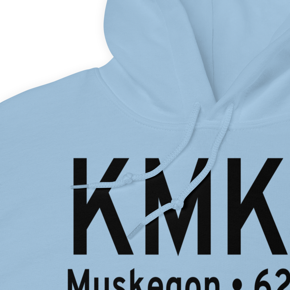 Muskegon County Airport (KMKG) ICAO Hoodie Sweatshirt 