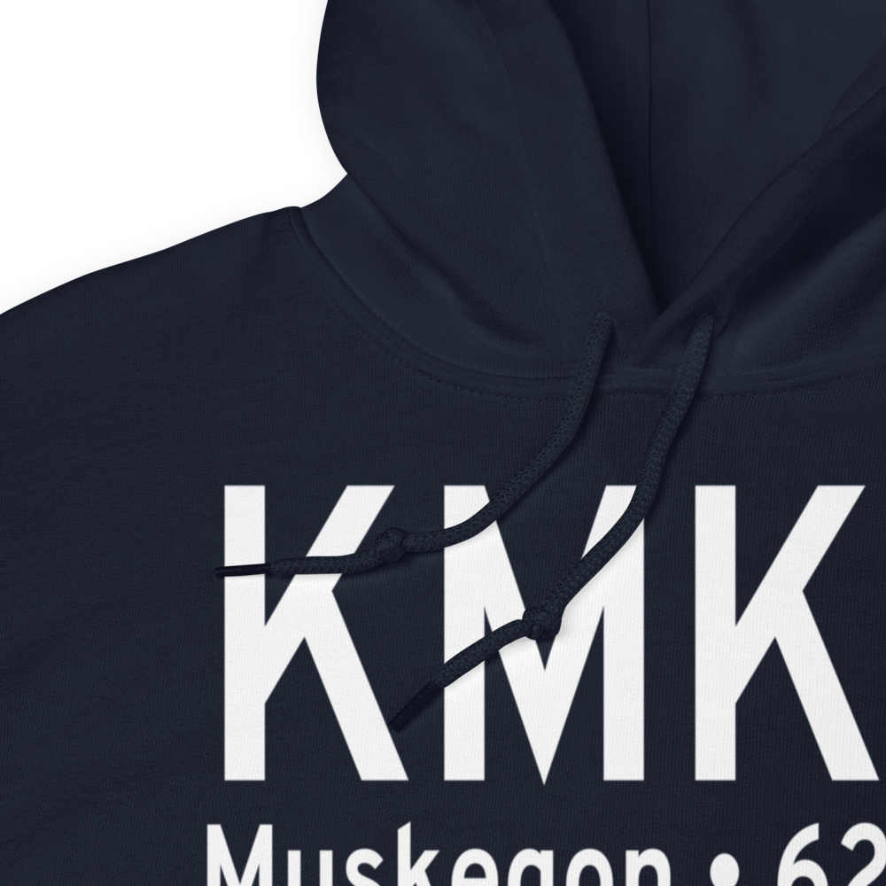Muskegon County Airport (KMKG) ICAO Hoodie Sweatshirt 