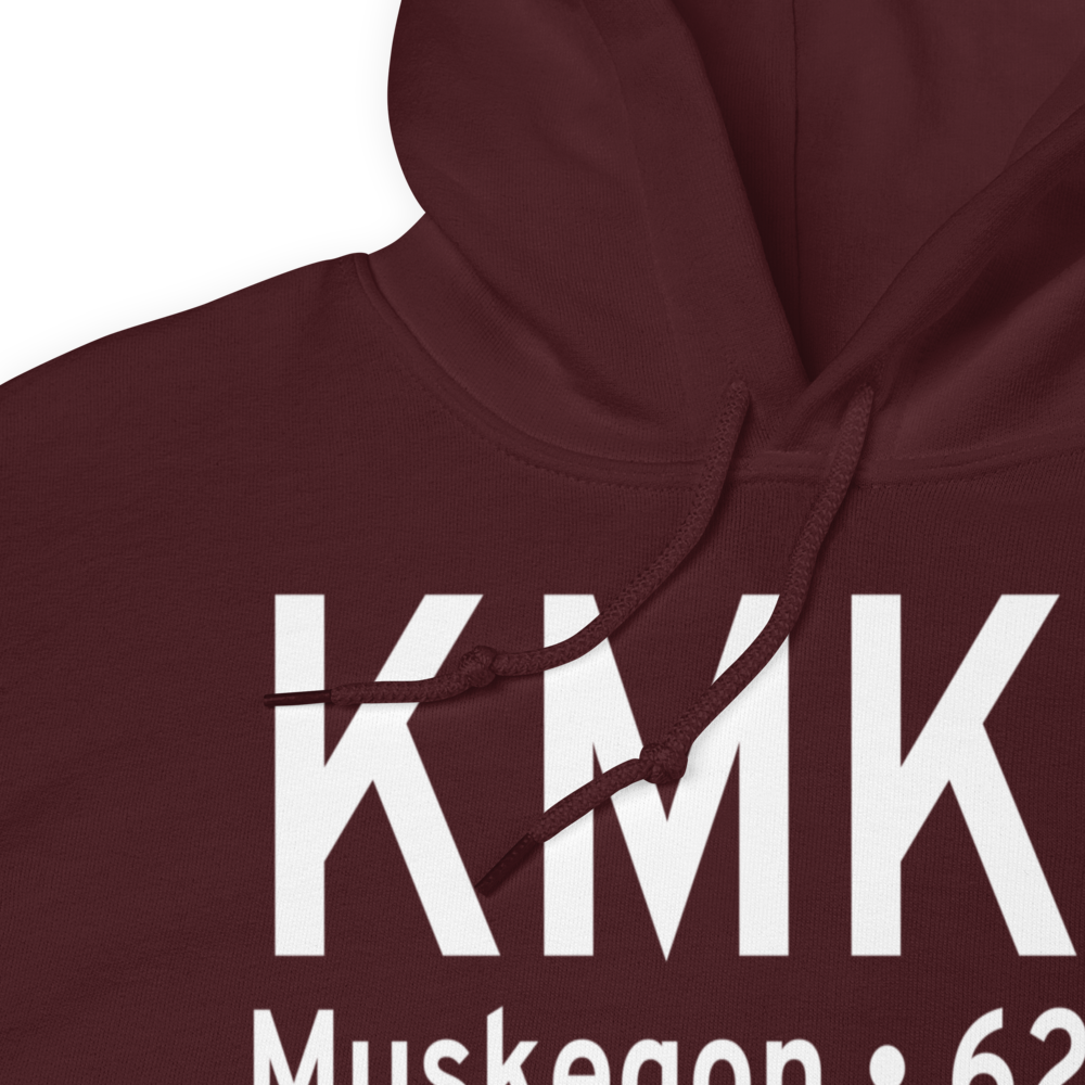 Muskegon County Airport (KMKG) ICAO Hoodie Sweatshirt 