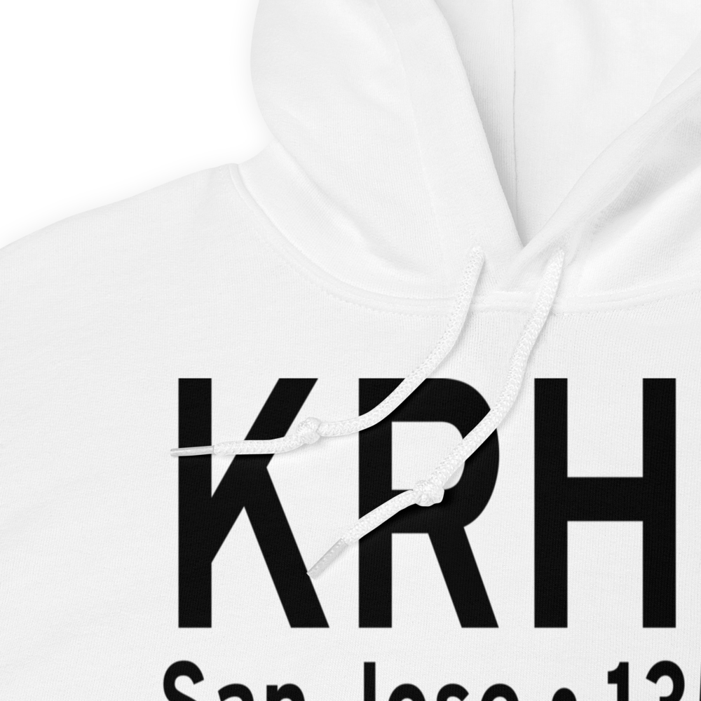 Reid-Hillview Airport of Santa Clara County (KRHV) ICAO Hoodie Sweatshirt 
