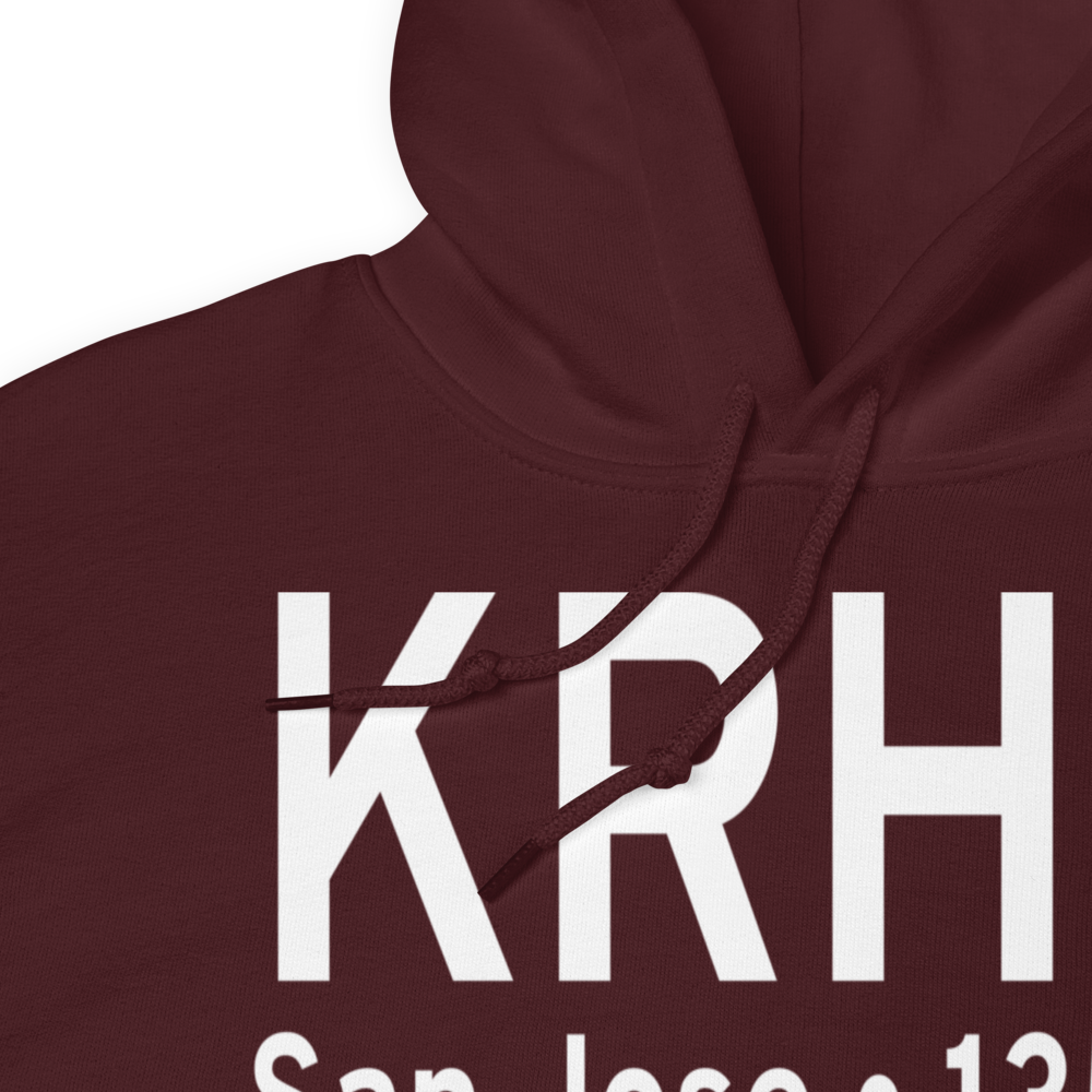 Reid-Hillview Airport of Santa Clara County (KRHV) ICAO Hoodie Sweatshirt 