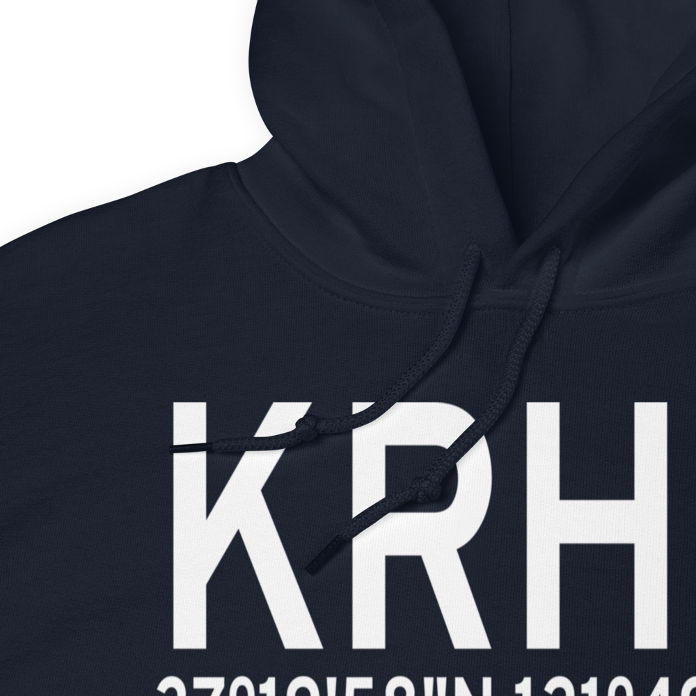Reid-Hillview Airport of Santa Clara County (KRHV) ICAO Hoodie Sweatshirt 