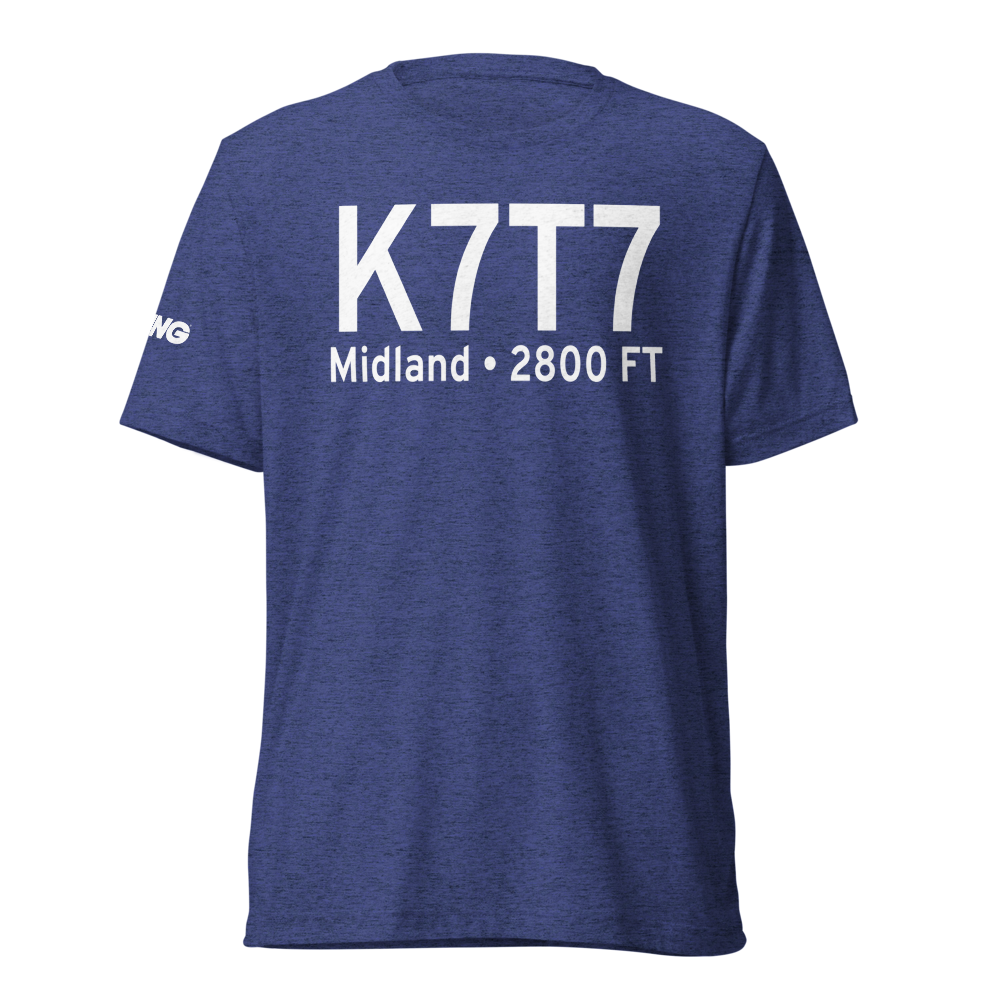 Skywest Inc Airport (K7T7) ICAO Tri-blend T-Shirt 