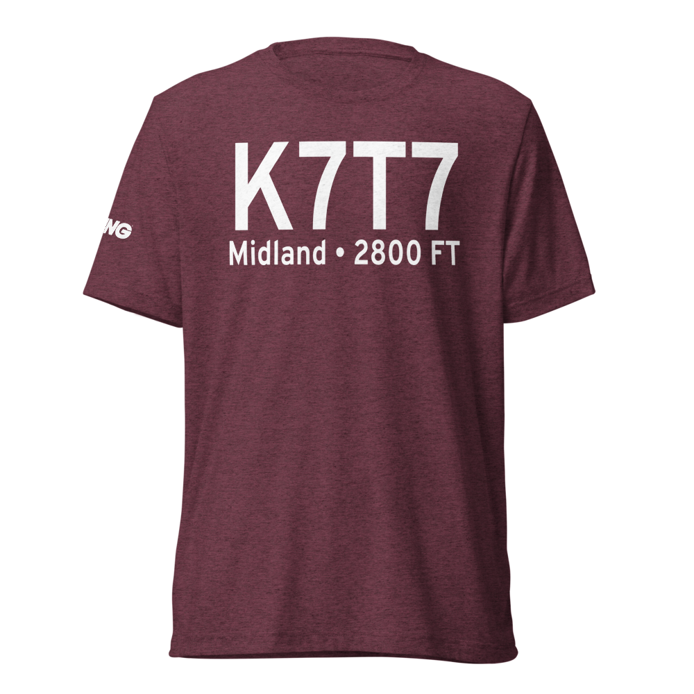 Skywest Inc Airport (K7T7) ICAO Tri-blend T-Shirt 
