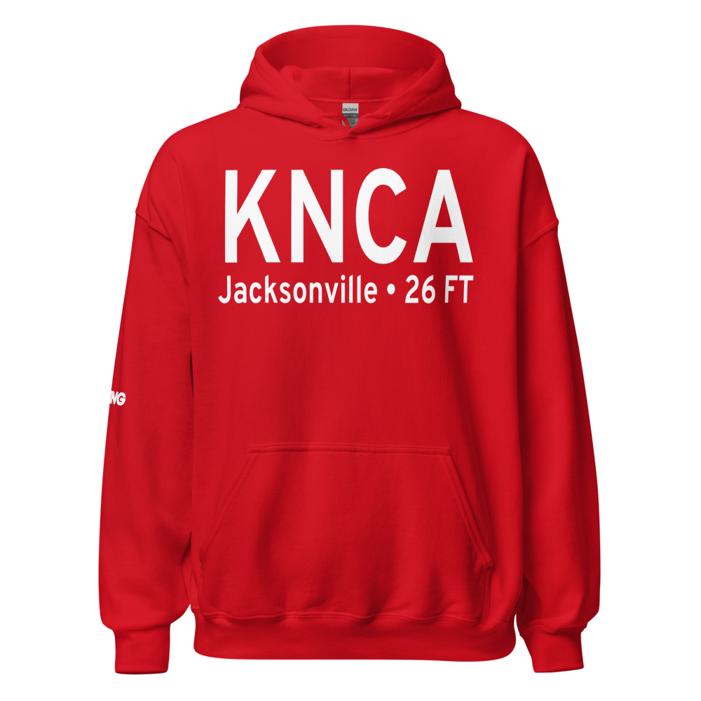 New River MCAS /H/ /Mccutcheon Fld/ Airport (KNCA) ICAO Hoodie Sweatshirt 