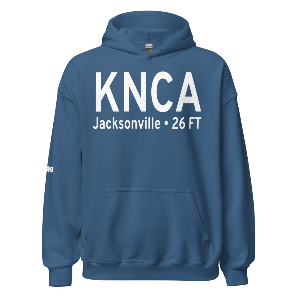 New River MCAS /H/ /Mccutcheon Fld/ Airport (KNCA) ICAO Hoodie Sweatshirt 