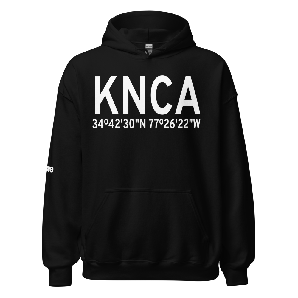 New River MCAS /H/ /Mccutcheon Fld/ Airport (KNCA) ICAO Hoodie Sweatshirt 