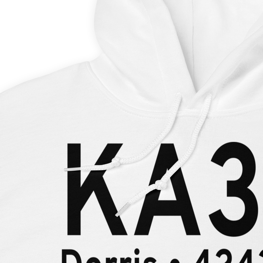 Butte Valley Airport (KA32) ICAO Hoodie Sweatshirt 