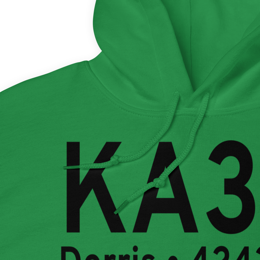 Butte Valley Airport (KA32) ICAO Hoodie Sweatshirt 