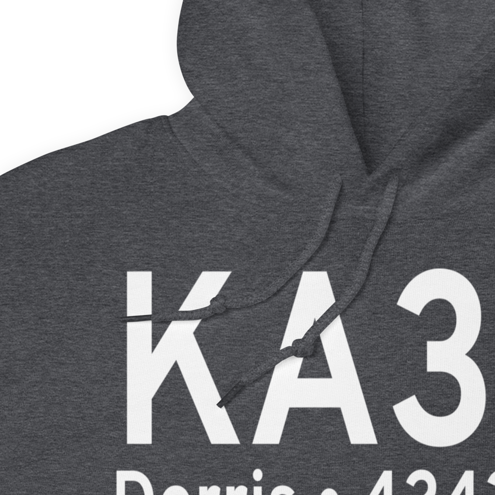 Butte Valley Airport (KA32) ICAO Hoodie Sweatshirt 